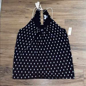 Old navy NWT tank black/white size M